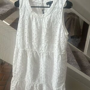 Eyelet summer easy feminine dress XL